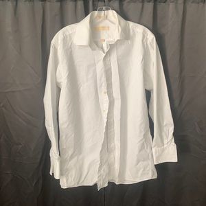 White Michael Michael Kors medium 15 1/2 32/33 button up nice shirt